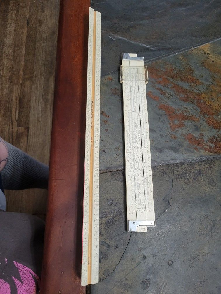 Vintage architecture rulers.