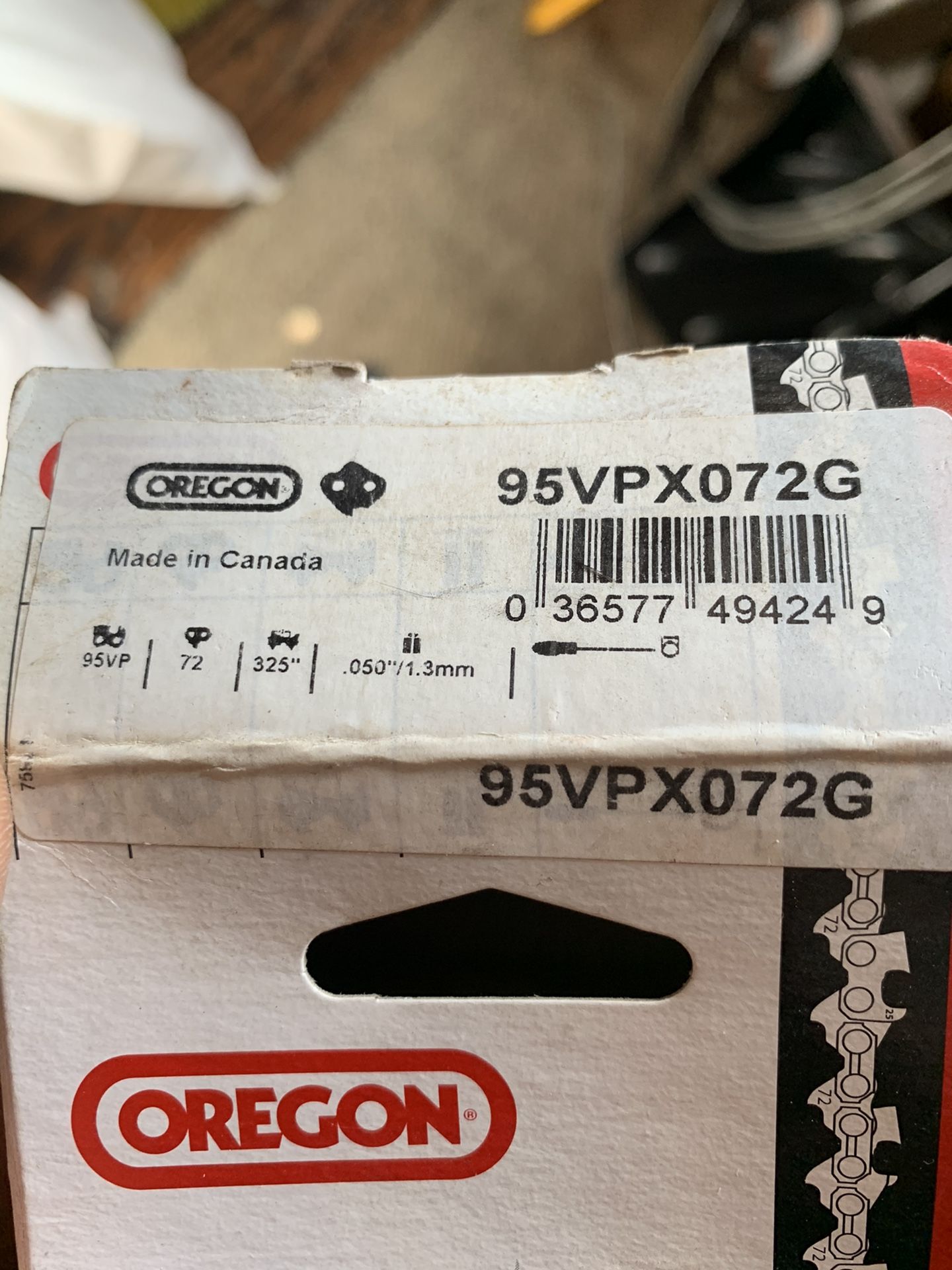 4 Oregon chainsaw chains (95VPX072G)