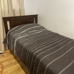 Twin Ikea bed + mattress 