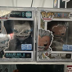Funko Pop Chases Kajiu No. 8 and One Piece Monkey D. Garp