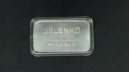 Vintage Jelenko 1 oz Silver Bar by Engelhard