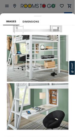 Twin Loft Bunk Bed With Desk And Bookcase