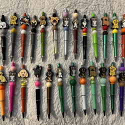 Dog Handmade Beaded Pens kids gifts teachers coworkers holiday Christmas stationary  