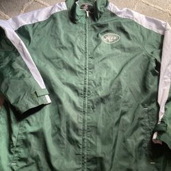 N.Y. Jets Men’s Windbreaker Jacket Size Large