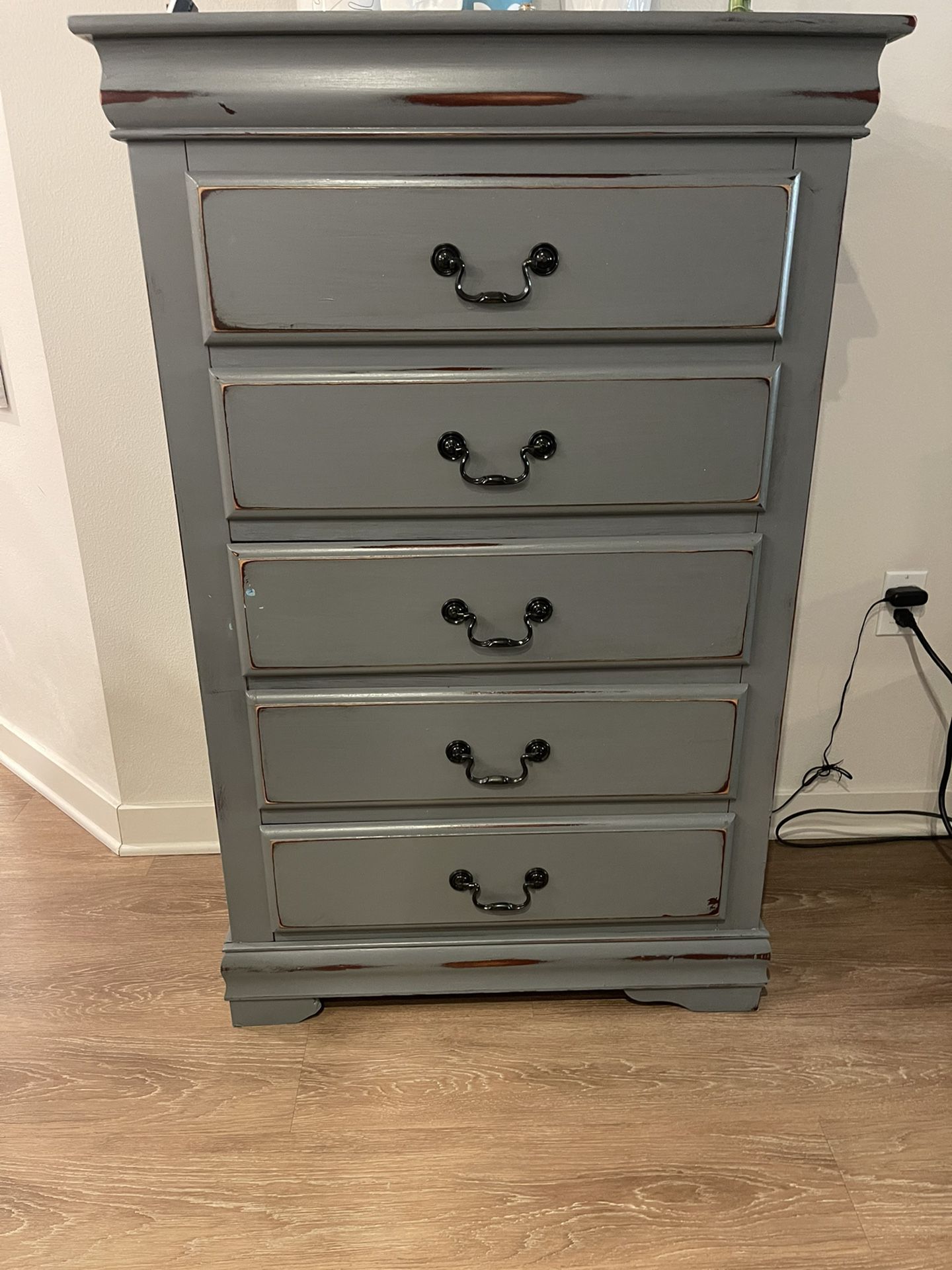 Gray Chest of Drawers