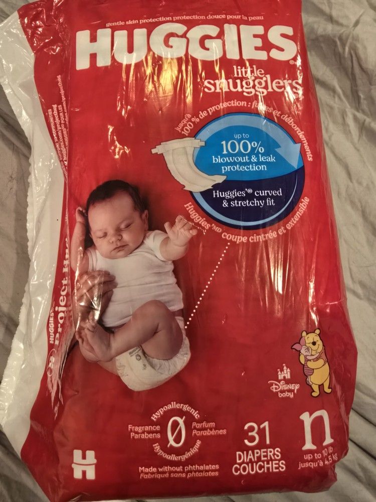 Huggies Little Snugglers, Size Newborn, 31 Count