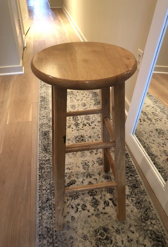 Wooden bar stool 29 in