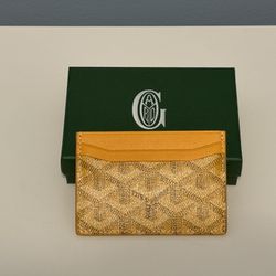 Goyard Card Holder Yellow  
