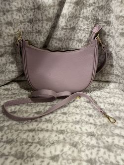 Lavander crossbody Leather Purse