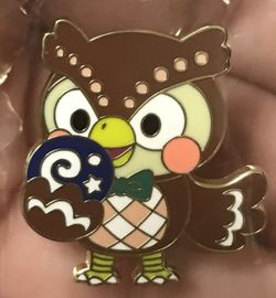 Animal Crossing Blathers with fossil Pin