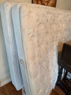 Queen Mattress White Quilted