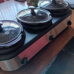 GE 3 Pot Slow Cooker