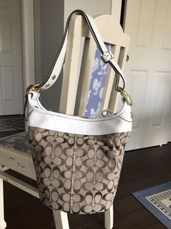 Coach large bucket style hobo