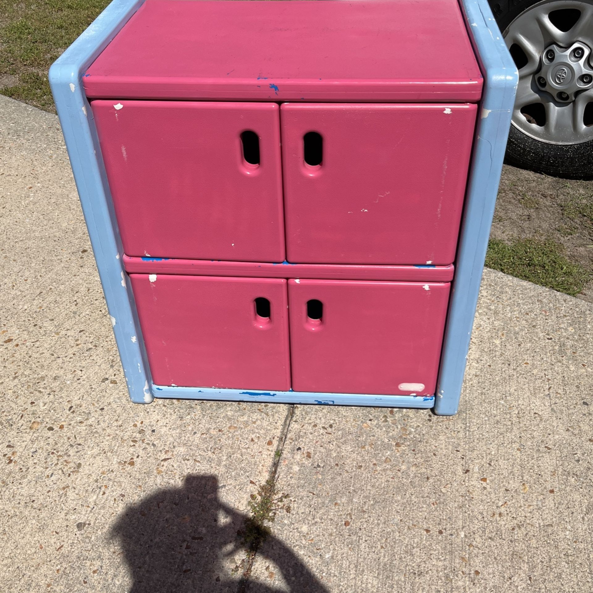 Toybox Or Dresser For Children Painted Plastic