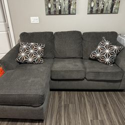 grey section couch