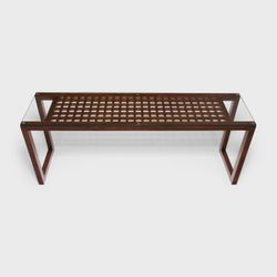 Crate & Barrel Lattice Top Waterfall Utility Table