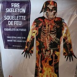 Fire Skelton Costume 