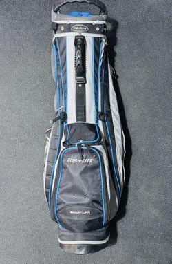 Top Flite Gamer 14-Way Club Divider Grey/Blue Golf Bag 