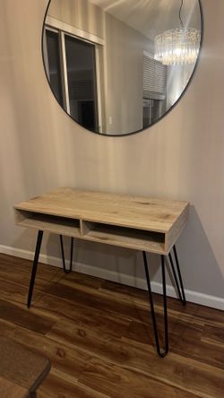 Wood Desk with storage