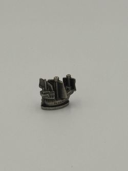 Harry Potter Tri-Wizard Ship Metal Game Replacement Token Scene-it Pewter Piece