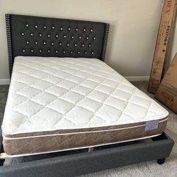 New Queen Bed Frame With Mattress