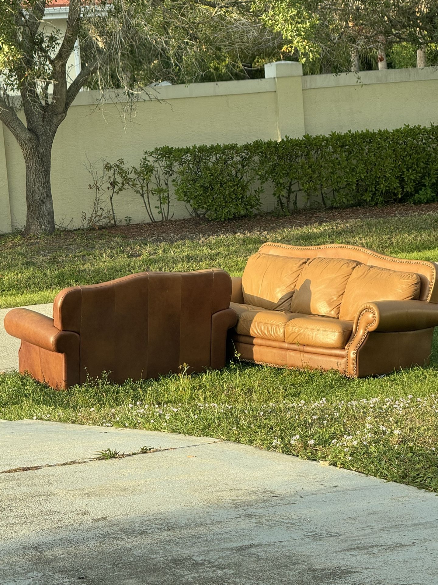 Leather Couch/Love Seat