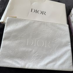 Beautiful white  make up bag