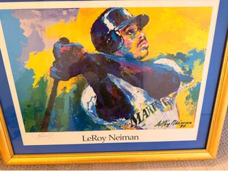 Limited edition Leroy Neiman Ken Griffey Jr print- signed