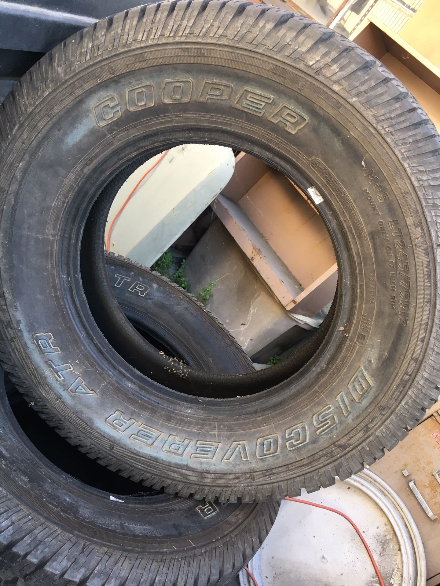 Used COOPER A/T tires, 80% tread, matching set,