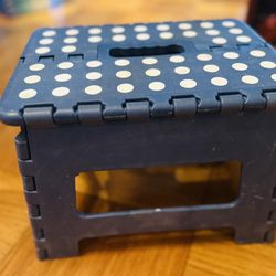 Blue Folding Step Stool