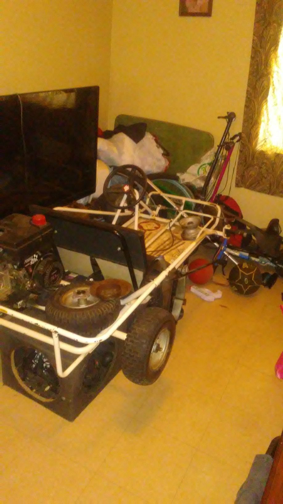 White fox 2 go kart