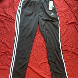 New Men’s Adidas Sweatpants Size Large Black/White