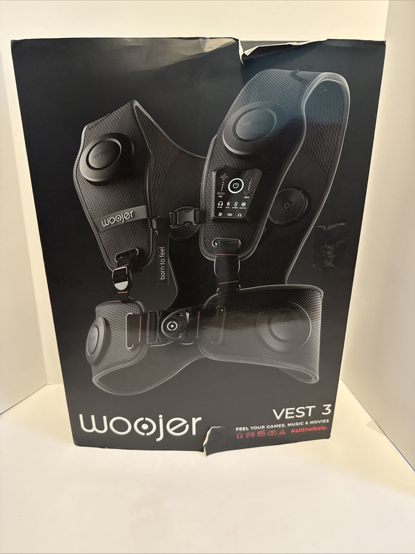 Woojer High-Fidelity Haptic Vest 3 WJRV3-101N - Black