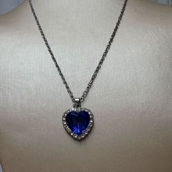 Inspired Titanic Heart Of The Ocean Necklace & Ring 