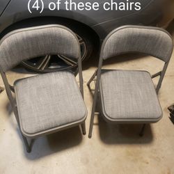 Qty. (8) Heavy duty padded/folding chairs
