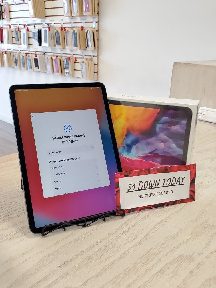 Apple iPad Pro 12.9in LTE + WIFI 256GB - $1 DOWN TODAY, NO CREDIT NEEDED