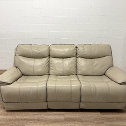 Messina Leather Power Reclining Sofa with Power Headrests