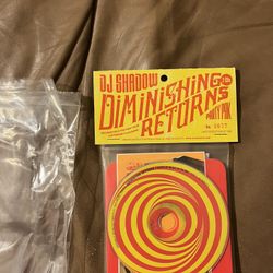 DJ Shadow Diminishing Reurns EXTREMELY RARE! 