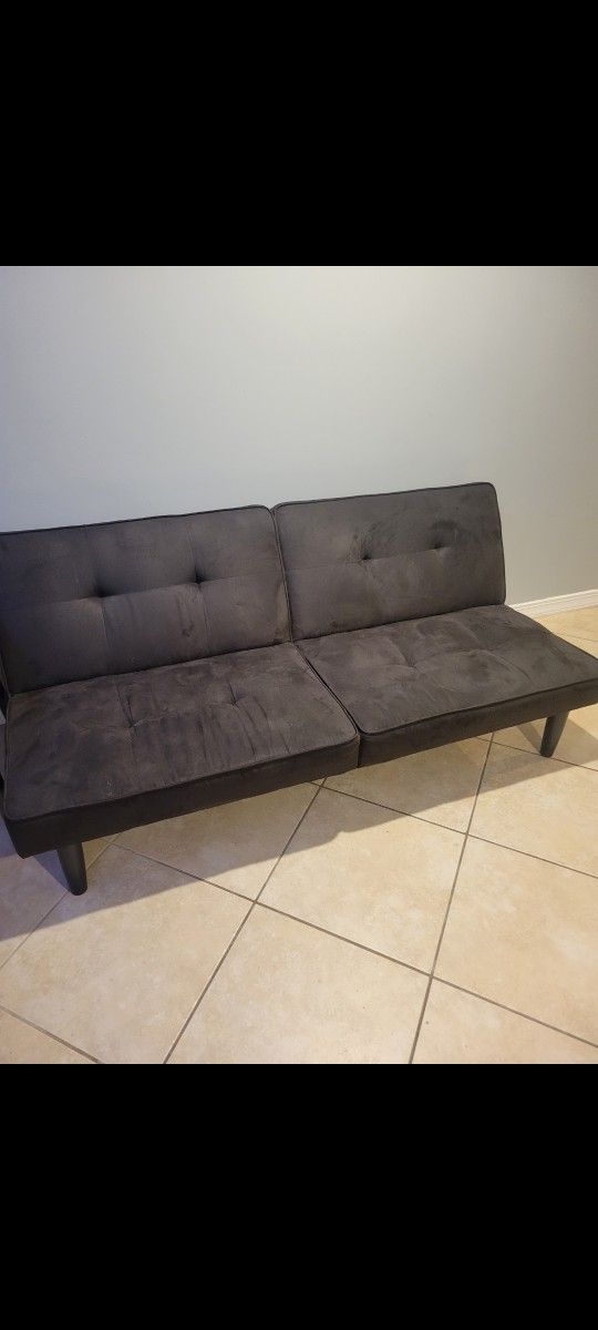 Convertible Futon Sofa Bed - Black