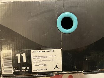 Gamma Air Jordan 11 Retro Black And Blue