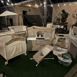 Beige Baby Gear Bundle 