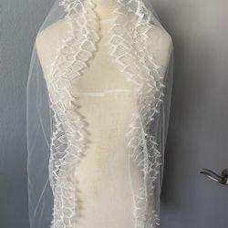 Handmade White Veil