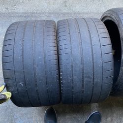 2) 285/30/19 Michelin Pilot Super Sport ZP Tires.  Came off a 2018 Corvette Z06  Tread measures 4.5-5/32  DOT 2518  $195 for Both  I carry other sizes