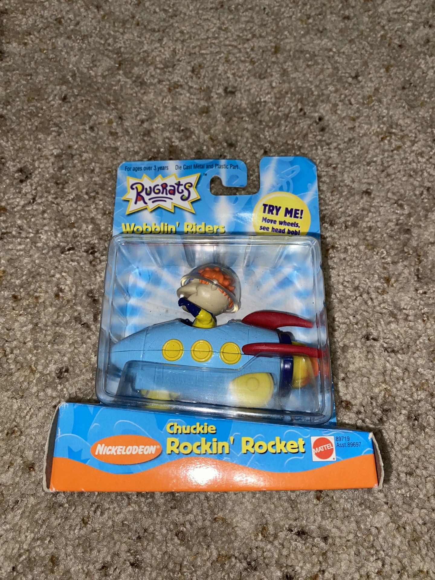 Rugrats Wobblin Riders Die Cast Collectibles Chuckie Rockin Rocket