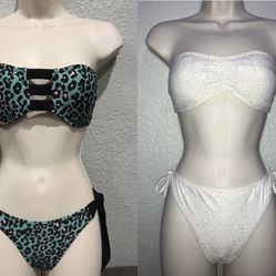 2 SEXY 2 PIECE BIKINIS. (SIZES S-M-L-XL make a offer) Strap or Strapless 