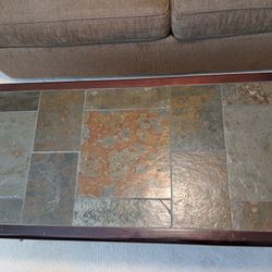 Coffee Table With Marble Tile Top