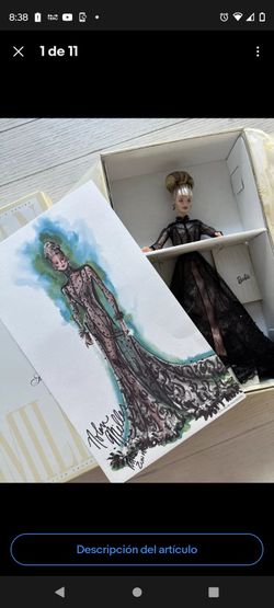 1998 Barbie Sheer Illusion Nolan Miller Limited Edition 1st In Series W/shipper