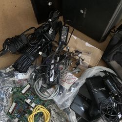Large Computer electronics Bundle With Laptop Chargers