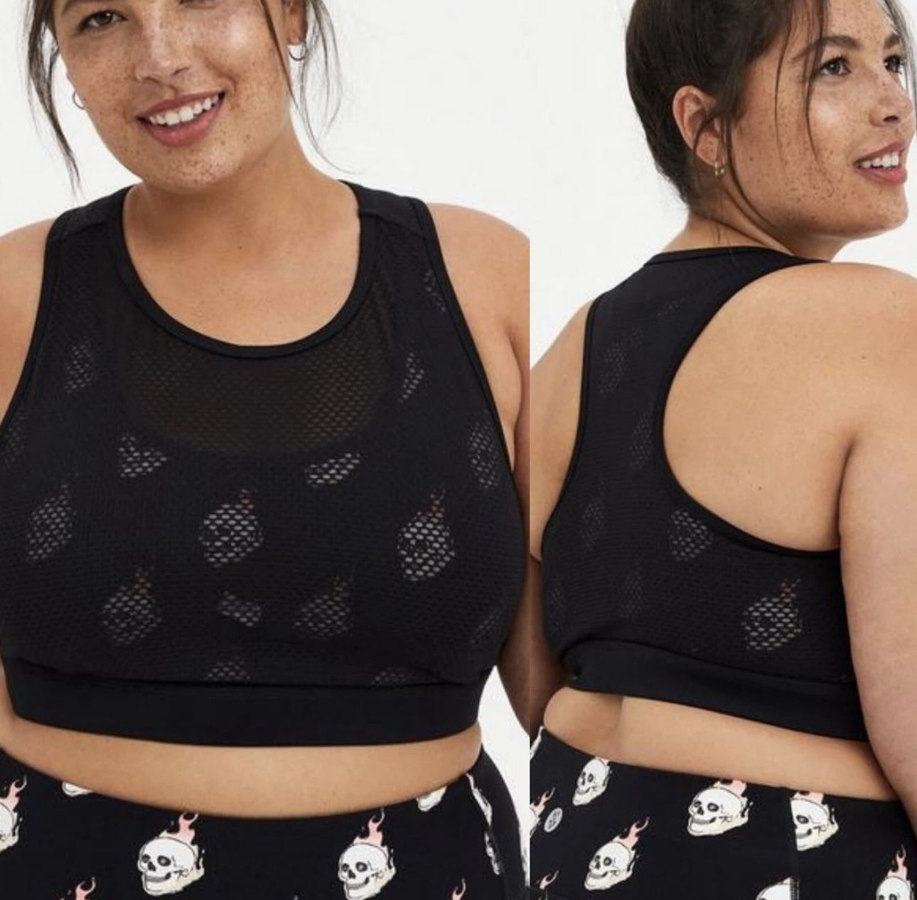 Torrid Women’s Black Skull Sports Bra