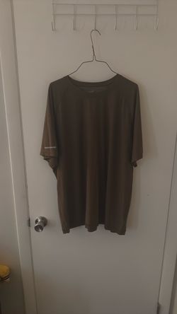 XXL Olive Green Athletic Short Sleeve T-Shirt